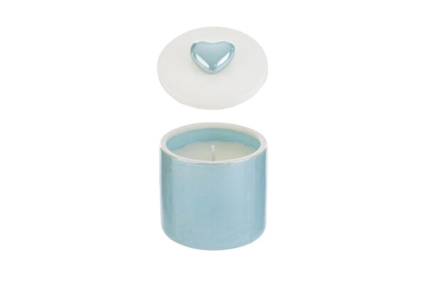 SCATOLA CANDELA SOIA PORCELLANA - COD 57146