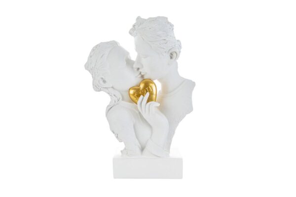 COPPIA BACIO RESINA 20×8,5xh.28CM - COD 57052